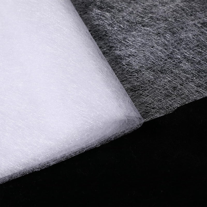 Bruislard Double Sided Fusible Web 19.69in x 5.5yd White Iron-On Adhesive Non-Woven Fusible Interfacing Light Weight Bonding Web for Fabric Applique Sewing DIY Crafts Supplies - Image 5